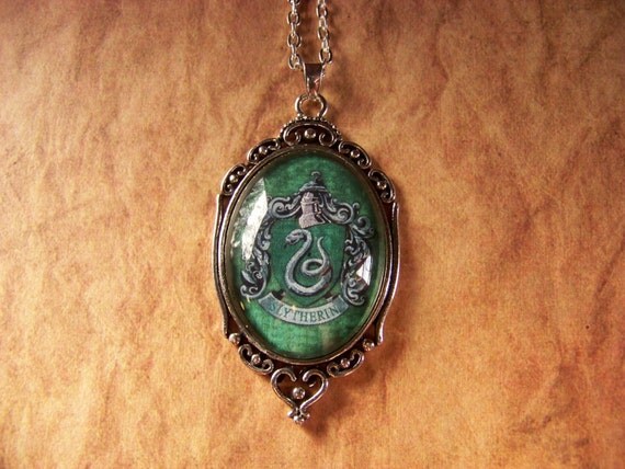 Slytherin House Crest Necklace by Neolita on Etsy