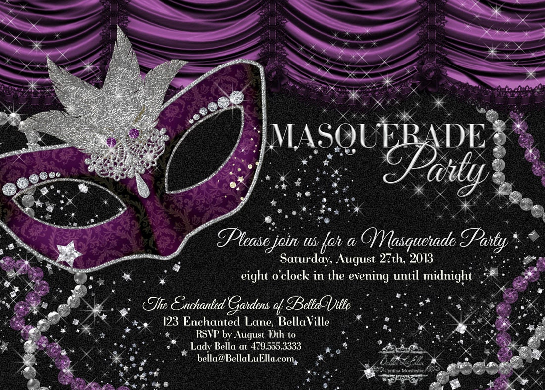 Masquerade Party Invitation Mardi Gras Party Party Masquerade Party Invitation Mardi Gras Party Party
