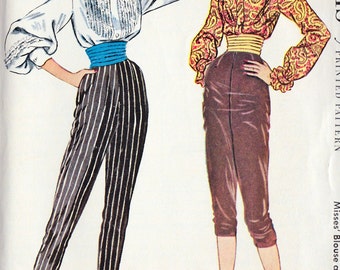 50s pattern, pants, blouse and belt | 50s pattern, Lady, Wardobe