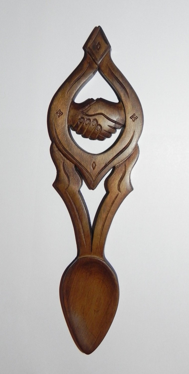 Shaking Hands Lovespoon