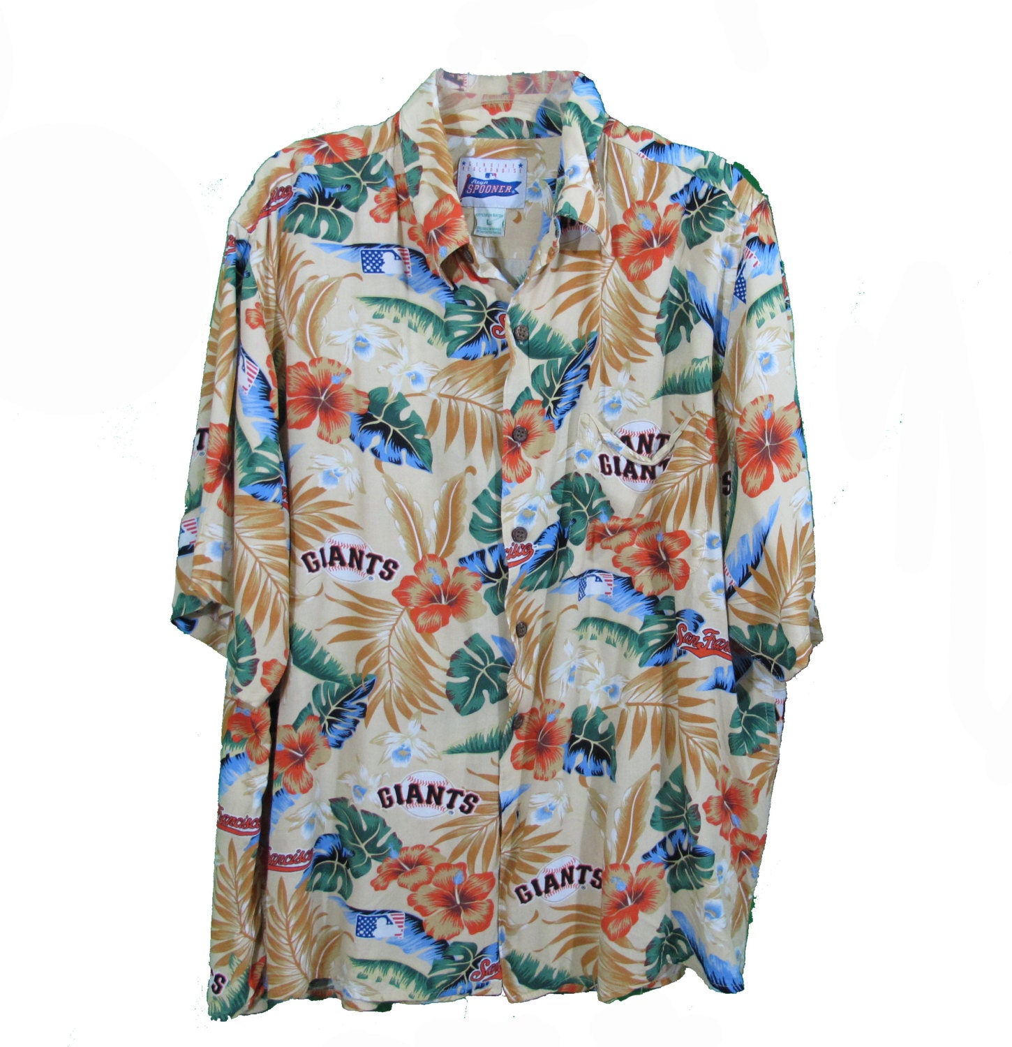 vintage Reyn Spooner SF Giants Hawaiian Shirt by RetroThredz