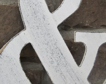Wood ampersands/Custom letters for home decor - 9 inch