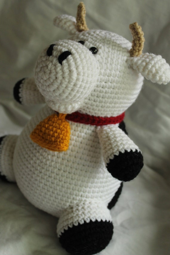 cow crochet pattern amigurumi plush charlie pdf stuffed patterns animals toys