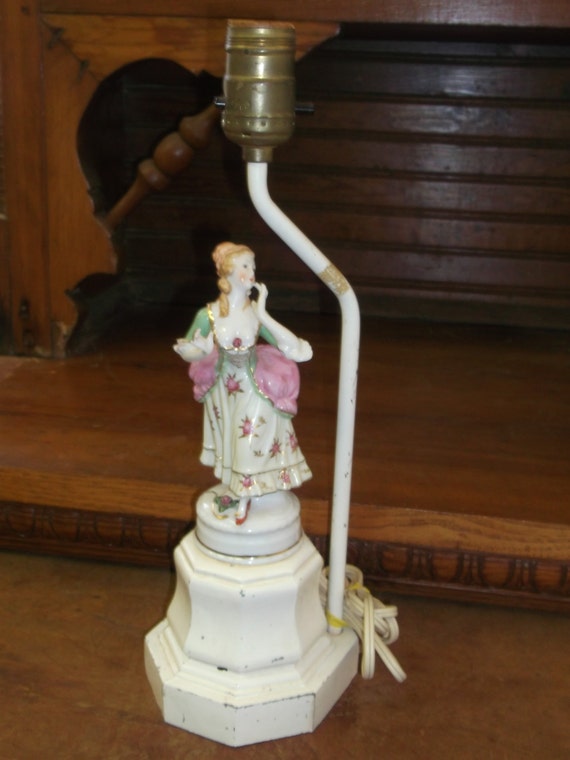Vintage Porcelain Doll Lamp Porcelain Doll Lamp Doll Lamp