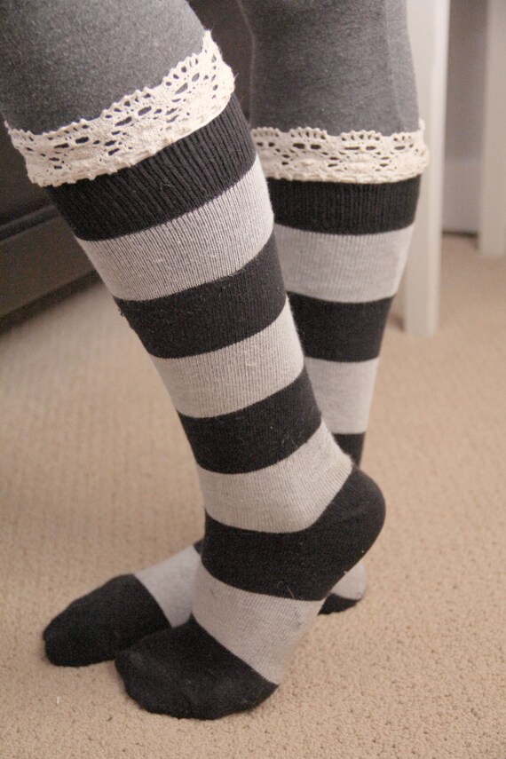 frilly socks with boots