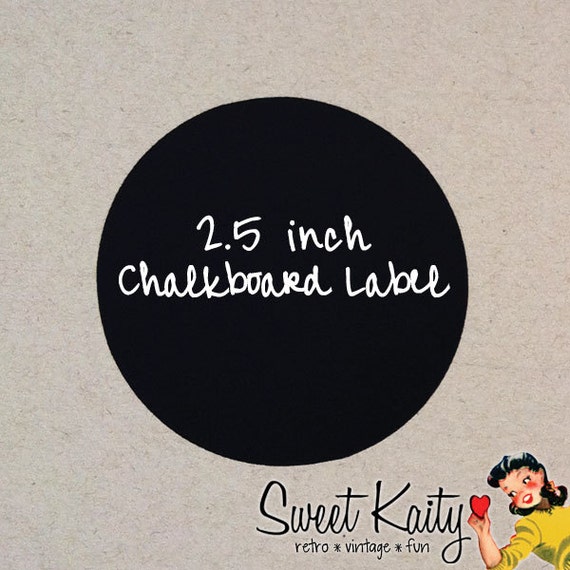 12 Round Chalkboard Labels with Chalk - 2.5 inch Round - DIY Mason Jars, Wedding Favors, Party Favors, Organization, Pantry, Storage Il_570xn