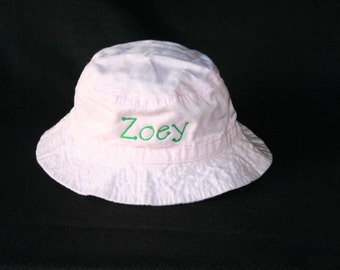 Personalized Infant & Toddler Bucket Hat with Chinstrap