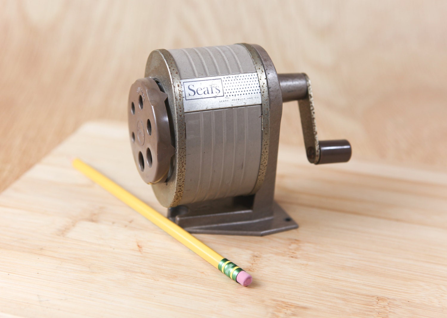 Vintage Berol Pencil Sharpener w/ Gun Metal Gray by LazyDayRelics