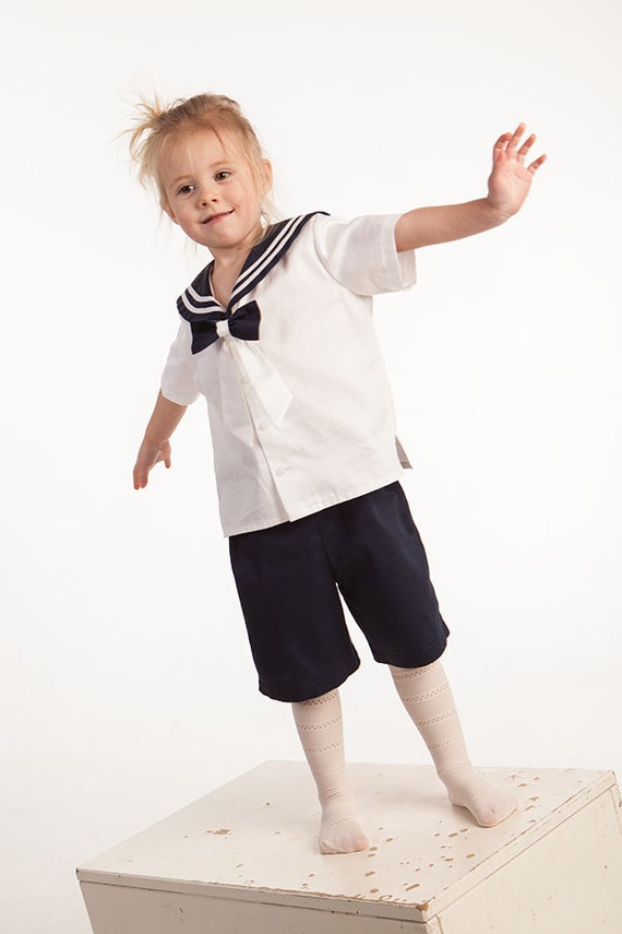 Items similar to Girl sailor outfit baby sailor clothing girl first