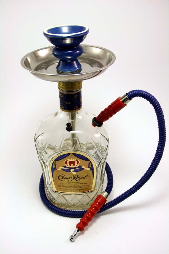 Small 750ml Crown Royal Glass Bottle Shisha by TheHOOKAHolic