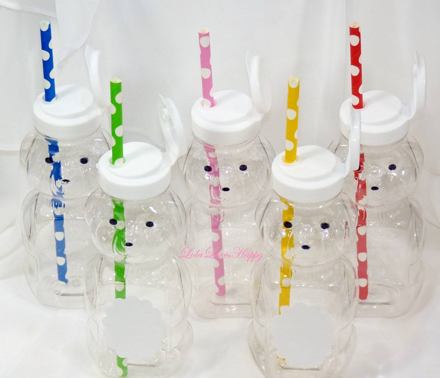 Honey Bear Bottles 12 oz 15 count with FLip ToP Lids