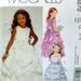 McCalls M5570 Pattern Childrens Lined Dresses and Sash Flower Girl Formal Floor Length Uncut Size 6 7 8 p4z