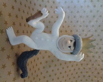Max from "Where the wild things are" fondant cake topper
