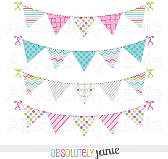 bunting banner clip art free - photo #25