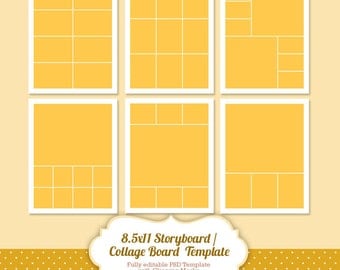 Instant Download Storyboard Photoshop Templates by PopuriDesign