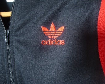 Vintage Adidas Zip-up Track Suit Top Size Medium