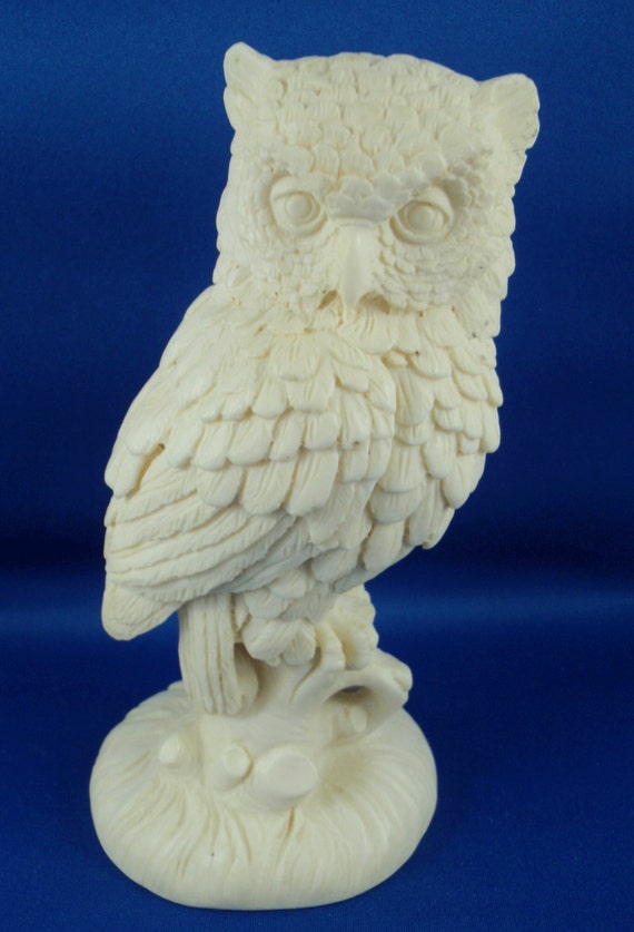 A.+Santini+Owls Wise Owl figurine by A. Santini in Bonded by WestCountryVintage