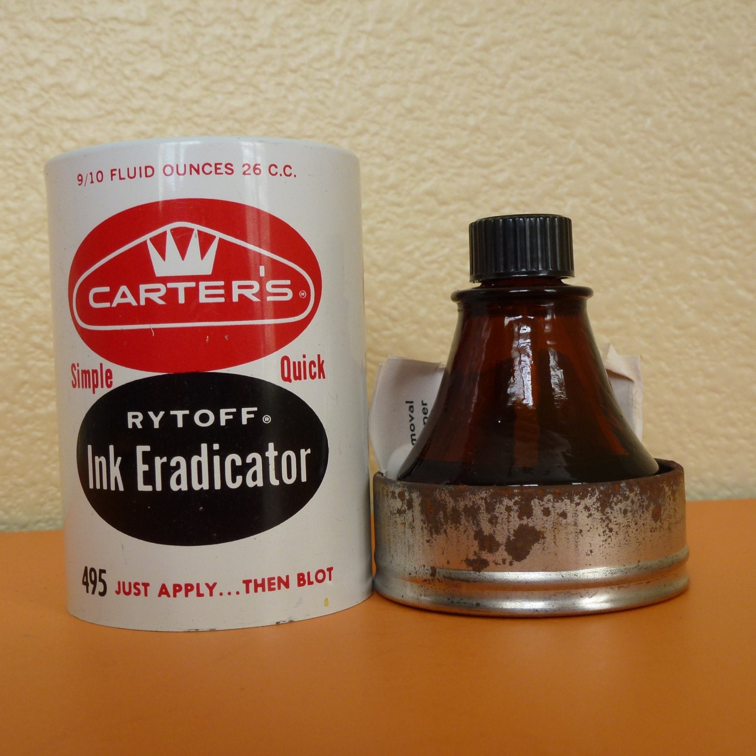 Vintage Carter's Rytoff Ink Eradicator Tin w/Amb by NVMercantile