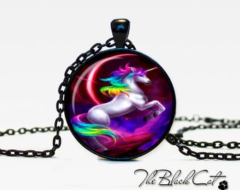 Unicorn pendant Unicorn necklace Unicorn jewelry fantasy style art gift (PU0005)