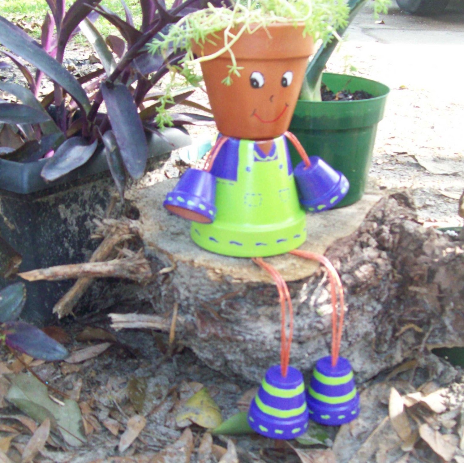 Terracotta Flower Pot People by PaulinesClassicGifts on Etsy