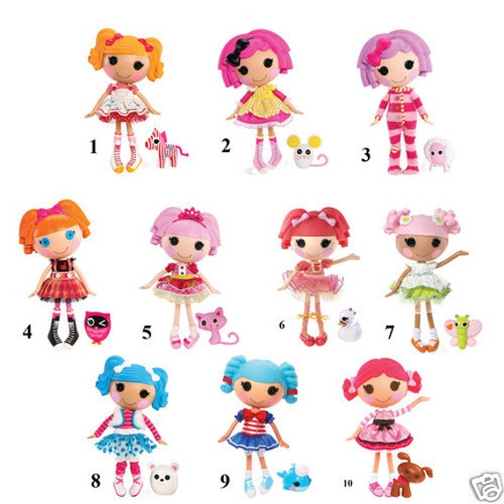 Items similar to Lalaloopsy Removable Wall Decal Stickers 10