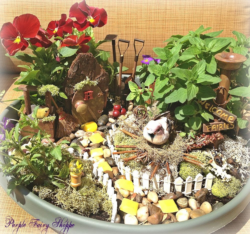 Woodland Fairy Garden Kit Fairy Garden Set Miniature Fairy