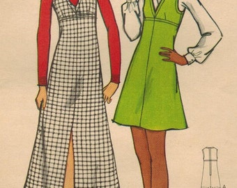 1970s Butterick 6758 UNCUT Vintage Sewing Pattern Misses Jumper Size 10 Bust 32-1/2