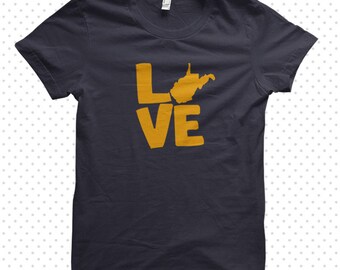 Love My State: West Virginia T-Shirt (MADE TO ORDER)