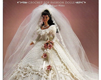 Enchanted Bride Crochet Pattern for Fashion dolls