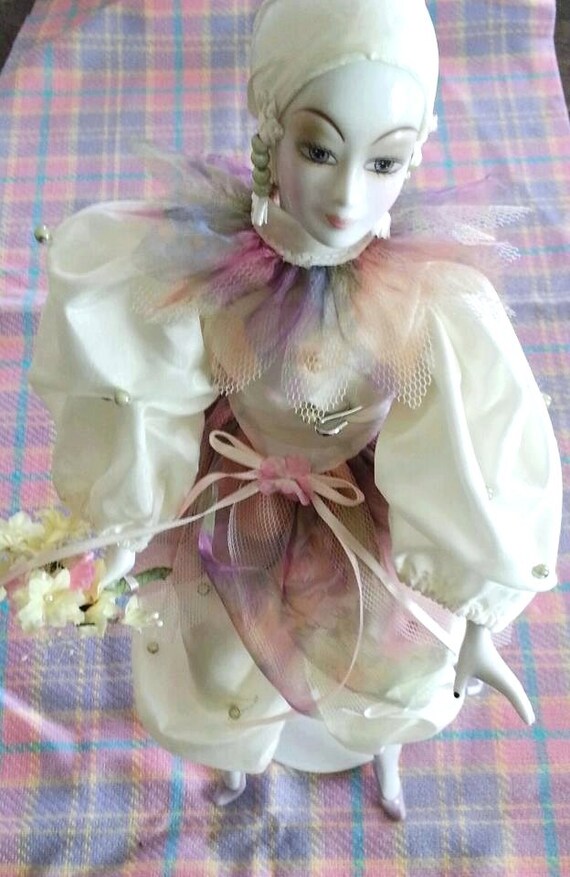 harlequin clown doll