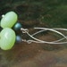 Mint Drop Earrings -- One-of-a-Kind, w Faceted Green Czech Glass, Vintage Pearl Beads & Handmade Sterling Wires // Proceeds Aid Red Cross