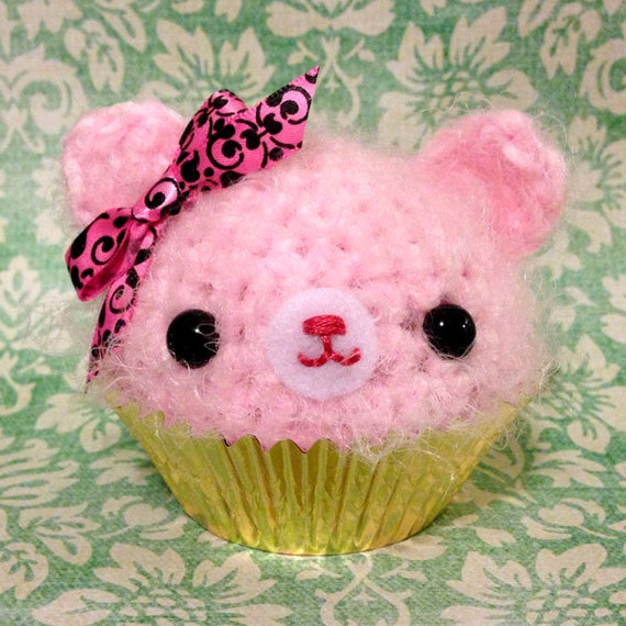 Amigurumi Pretty Pink Cupcake Bear