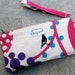 Wallet Wristlet - Big Berry Raspberry Echino Bird Wristlet Wallet