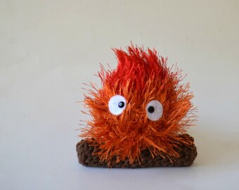 Calcifer plush fire small amigurumi Howl's Moving Castle