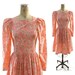 SALE 80s Laura Ashley Floral Cotton Sweetheart Dress