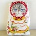 Childs Pillow, Doll Pillow Toy, Cat, All Natural, RESERVED LISTING