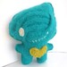 Teal Foodoo Doll - Recycled Wool/Angora Plush Toy