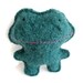 Pine Green Frog - Recycled Wool Plush Toy