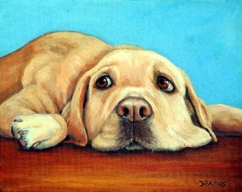 Image result for painting of labrador
