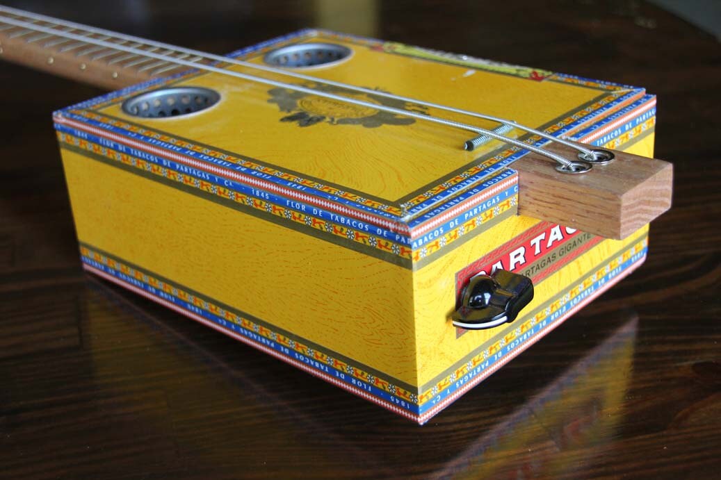 Cigar Box Bass Guitar 2 String