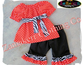 Custom Boutique Clothing Halloween Orange Toddler Infant Baby Girl Black Zebra Pant Outfit Set 3 6 9 12 18 24 month size 2T 3T 4T 5T 6 7 8