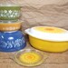 Lot of Retro Pyrex Kitchen Bowls Vintage Sunflower Pyrex Oval Casserole dish Colonial Mist Bowl Etc