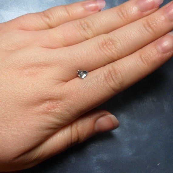 Crystal Heart Microdermal Top