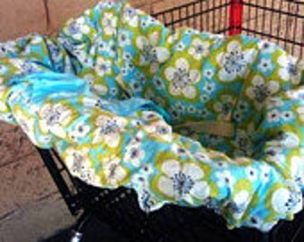 Organic Shopping Cart Cover For Girl You Choose Fabric
