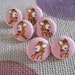 Fabric covered buttons Deer Bambi - 3/4 inch set of 6
