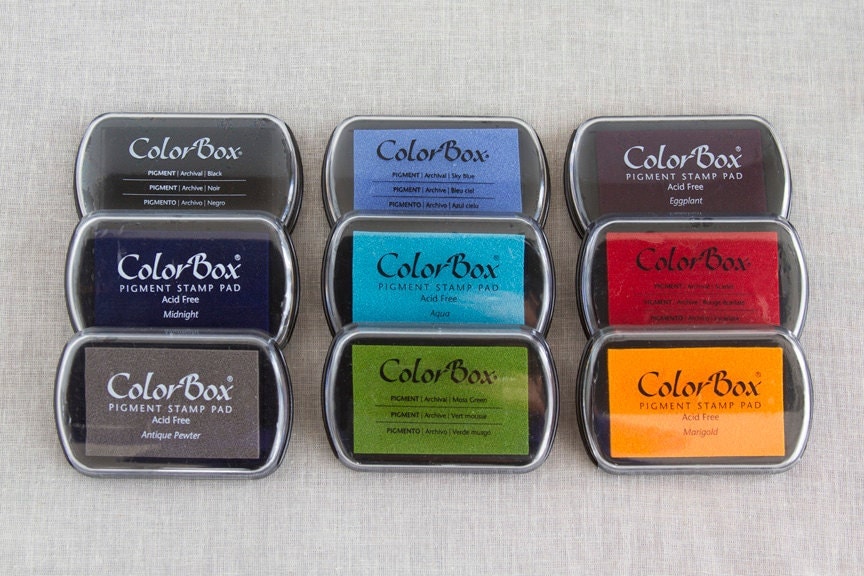 ColorBox Pigment Ink Pads Many Colors Your Choice Black