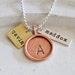 Personalized Necklace, Hand Stamped Jewelry, Mothers Necklace .... Hand Stamped Necklace, Mixed Metals