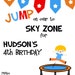 Trampoline Party invitation Sky Zone Birthday Invitation