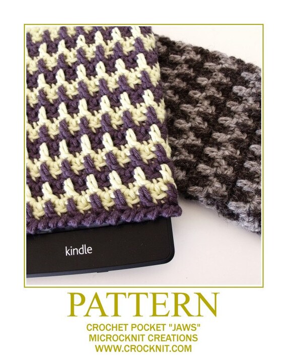 pattern kindle cover crochet Pocket Cover download Tablet Instant JAWS pdf PATTERN Case Crochet