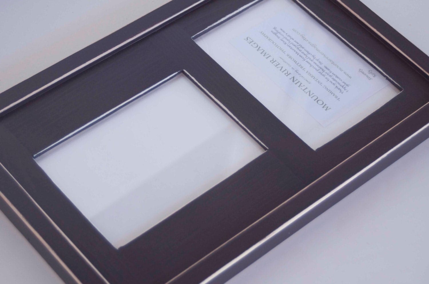 MULTI 2 Opening 5x7 distressed pine collage picture frame 1